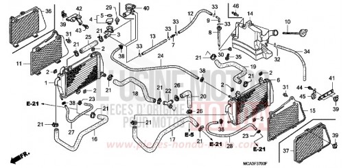 RADIATEUR GL1800A5 de 2005
